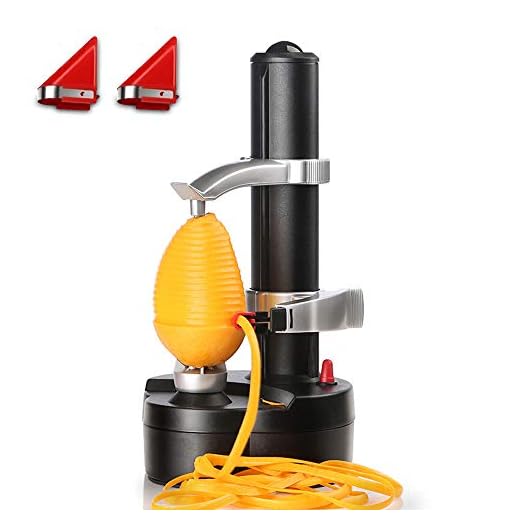 LUCKSTAR Electric Peeler - Rotato Express,Multi-function Fruit and Vegetable Peeling Machine Planing Knife Corer[2 Extra Blades]