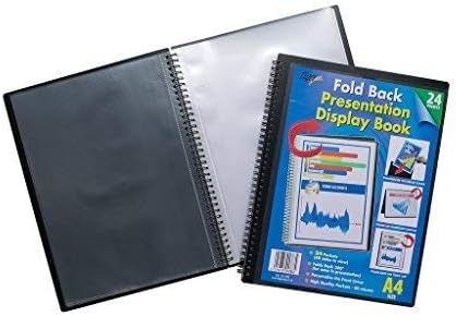 2XA4 Pocket Fold Back Display Book - Black