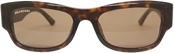 Balenciaga BB0390SK-002 HAVANA-HAVANA-BROWN Sunglasses, Free