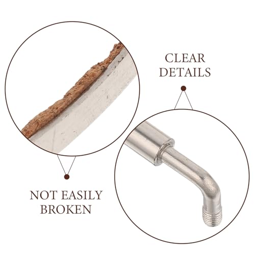 Parliky Violin Chin Rest Clamp Screw for 4/4-3/4 Violins Metal Chinrest Shaft Replacement Part Silver for Orchestral String Instrument Repair and Maintenance - Thumbnail 3