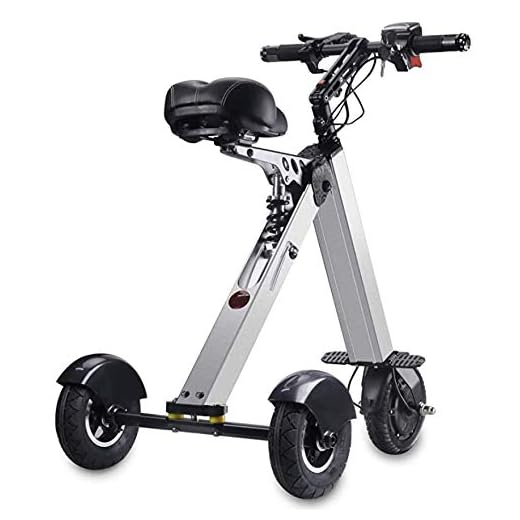TopMate ES31 Foldable Electric Scooter Mini Tricycle, Electric Mobility Scooter with Reverse Function and Screen Display, Key Switch and 3 speeds Folding Electric Trike, Lightweight Scooter for Travel
