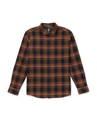 Chemise Baystone Flannel Volcom homme noir contre le froid taille XS