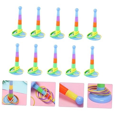 Sosoport 10 Conjuntos Círculo Pequeno Brinquedo De Plástico Playes Crianças Brinquedos De Plástico A