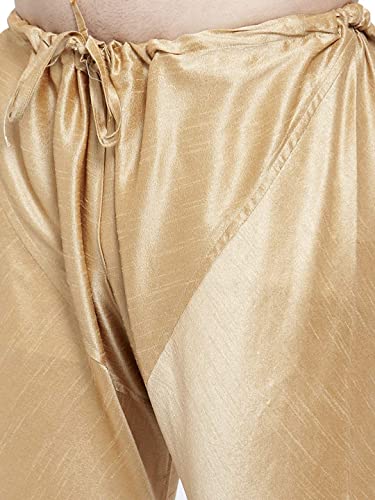 Mens Kurta Set Festive Season Men's Tunic Art Cotton Kurta Pajama Wedding Party Suit Dress Festivals Season Ethnic Party Dress Suit 2-Piece Set By WAKAR MANSURI SHOP (Red, M - 36 x 42 Inches)2