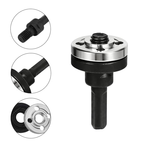 10mm-5-in-1-Winkelschleifer-Adapterset, Verbindungsstangenset aus Aluminiumlegierung zur Umwandlung von Bohrmaschinen Winkelschleifer mit Verstellbarem Drehantrieb für Trennscheiben Zubehör