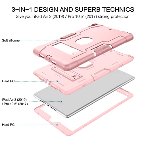 Coque iPad Pro 10.5 robuste anti-chute avec support béquille - 3