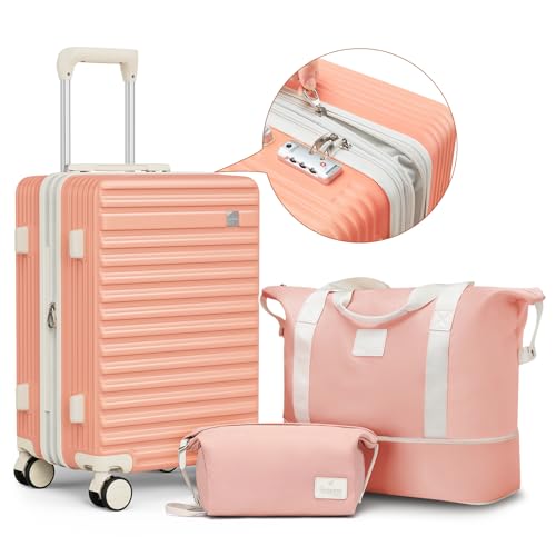 imiomo Carry on Luggage Sets,20 Inch Expandable Carry-on Suitcase with Spinner Wheels,Hard Shell Lightweight Rolling Travel Luggage with TSA Lock