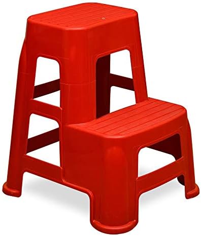Nilkamal Plastic Neelkamal Plastic Multi Utility Ladder/Climb Step Stool with Firm Grid & Anti Skid Textured Base