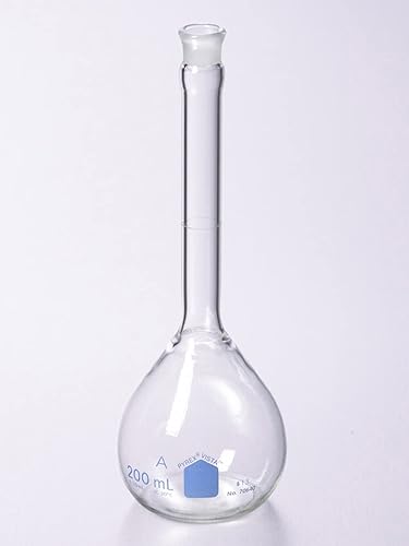 Corning 70640-2L, Pyrex Vista Clase A Volumétrico Frasco con Tapón Cónico Estándar de Vidrio, Capacidad de 67.6 fl oz
