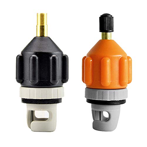 GEZICHTA 2pcs/Set Nylon Air Valves Adaptor Wear-Resistant Rowing Boat Air Valves Adaptor, SUP Board Inflatable Pump Air Valves Adaptor.