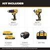 Kit Combinado DEWALT 20V MAX Taladro y Atornillador de Impacto, Taladro Eléctrico Sin Escobillas 2 Herramientas, Incluye 2 Baterías, Cargador y Bolsa (DCK277D2) 4