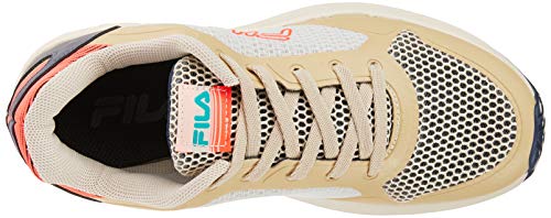 Tênis Extra Jog, Fila, Feminino, Branco/Marinho/Coral, 33