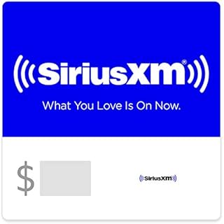 siriusxm gift cards - email delivery