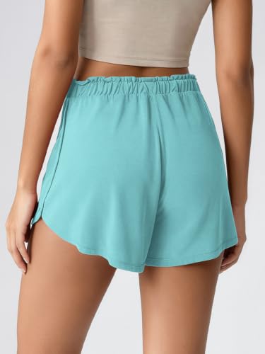 Image of ODODOS Modal Soft Lounge Shorts for Women Drawstring High Waist Casual Sleepwear Lightweight Cozy Pajama Bottom