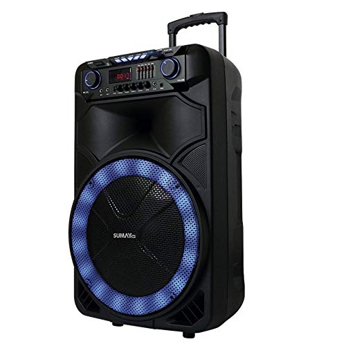 Caixa Amplificada Sumay Thunder X 1000w - com 2 Microfones
