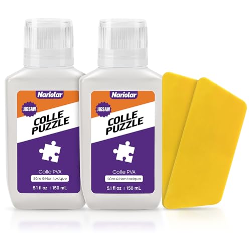 Colle Puzzle Transparente Nariolar pour fixer vos puzzles en famille