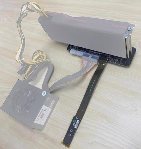 Image of JMT M.2 M Key NVMe External Graphics Card Stand Holder 64Gbs Full Speed with PCIe 4.0 x4 Booster Cable R43SG Upgraded for Graphics Card 1660 Top (50 cm K43SG)