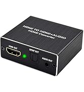 Ozvavzk HDMI Audio Extracteur 4Kx2K Convertisseur HDMI vers HDMI SPDIF TOSLINK Optique et Audio S...