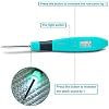Counting Crochet Hook Set, Ergonomic Crochet Hooks with Led and Digital Stitch Counter, Crochet Kit with 9 Interchangeable Crochet Needle for Crocheting and Knitting