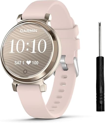 TopPerfekt Band Compatible with Garmin Lily 2, Slim Soft Silicone Quick Release Replacement Wristband for Lily 2, Garmin Lily2 Active(14mm) Smartwatch Strap- Nebulae Powder