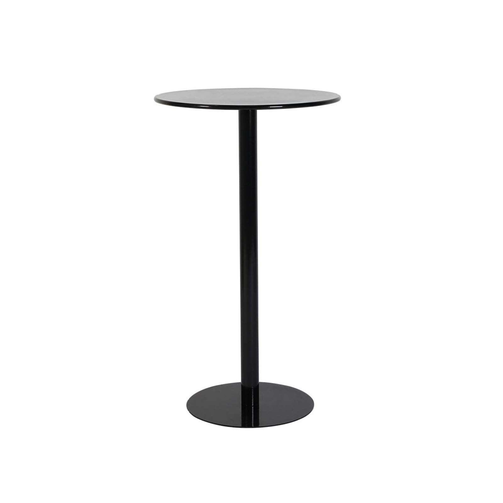 Mesa de bar fija con tablero circular y acabado premium para casa