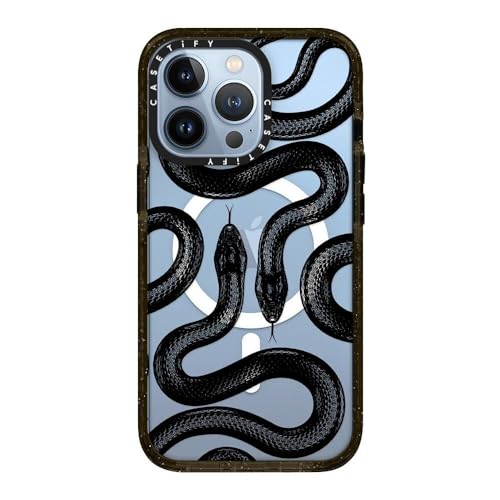 Coque iPhone 13 Pro CASETiFY Impact Serpent Royale Noir compatible MagSafe - 2