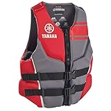 Yamaha Men's Red Neoprene Two-Buckle PFD Life Jacket Vest (Medium)