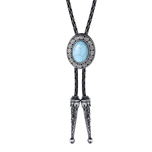 Turquoise bolo bola tie for American western