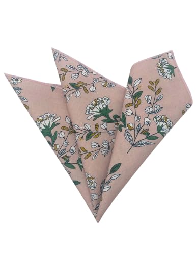 Image of Kebocis Men's Floral Pocket Square Handkerchief for Men