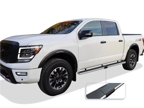 Estribos laterales acero inoxidable para Nissan Titan miniatura 6