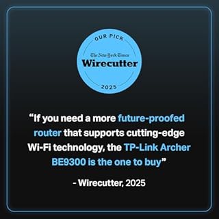 TP-Link Tri-Band BE9300 WiFi 7 Router (Archer BE550) – 6-Stream, Full 2.5G Ports, 6 Internal Antennas, Up to 2,000 sq. ft., EasyMesh Expansion, VPN