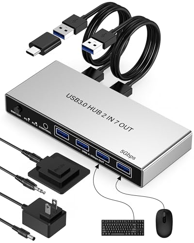 7-port USB 3.0 switch on Amazon