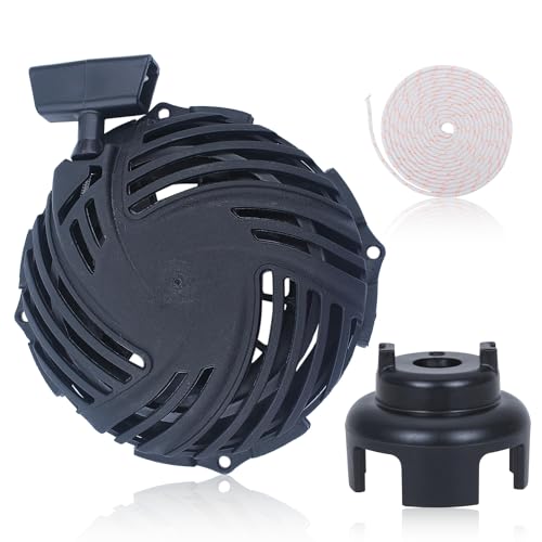 Hyceker 593959 591139 Recoil Starter Assembly for Briggs Stratton 300E 450E 500E 550E Troy Bilt TB110 TB115 TB200 Yard Machine 125cc 140cc Engine Lawn Mower Parts,590588 595355 Pull Start Cup Claw Kit