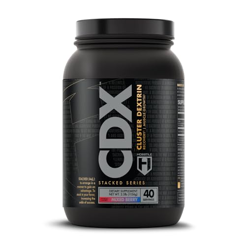 HOSSTILE CDX Cluster Dextrin Powder - Highly Branched Cyclic Dextrin HBCD Carb Powder Carb Supplement for Intra Workout Carbs & Post Workout Mixed Berry 40 Servings