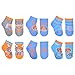 Blippi Boys' Quarter Socks, Lt Gray Heather, 2T-4T