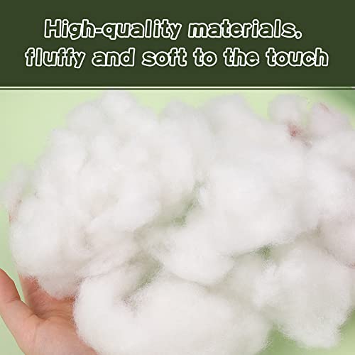 Image of BUTUZE 32oz Premium Polyester Fiber Fill, High Resilience Fiberfill Stuffing for Craft, Crochet Animals, Part Pillow Comforter DIY, Recyclable