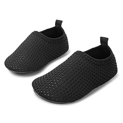 Image of JIASUQI Baby Boys and Girls Barefoot Swim Water Skin Shoes Aqua Socks for Beach Swim Pool