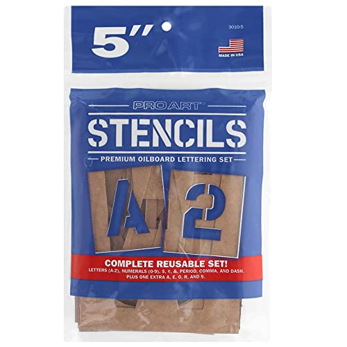 PRO ART Oil Board Stencil Set 5