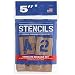 PRO ART 5-Inch Painting Stencil Set, Letters and Numbers