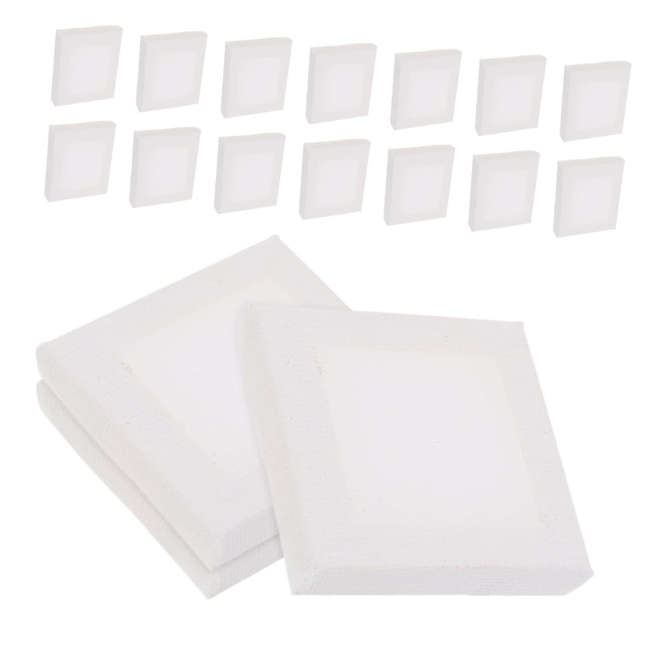60 Pièces Lot de Mini Toiles Carrées Coton Robuste pour Peinture Cadres Solides pour Projets DIY Art Décoration Maison pour Garçon Fille et Adultes