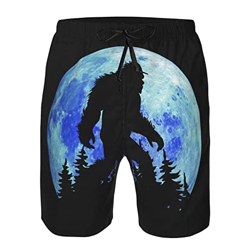 Bigfoot Men's Shorts Beach Swim Trunks Quick Dry Athletic Shorts Adjustable Elastic Size M/L/XL/XXL/XXL4