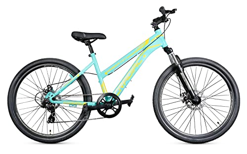 Image of CRADIAC - WONDERCAT 7 Speed Gear Ladies Cycle | 26 inch INCH MTB | Dual Disc Brake | Front Suspension Fork | 16.5 Inch High Performance Steel Frame | for 12+ Years Ladies /Girls