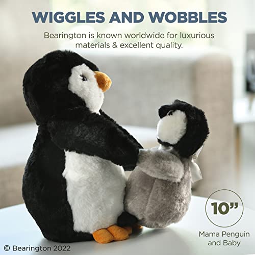 Bearington Wiggles And Wobbles Plush Stuffed Animal Penguin With Baby, 10 Inches #TOP3