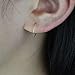 14K Gold Small Huggie Hoop Earrings for Women Girls, Handmade Tiny Thin Gold Hoops