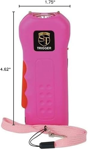 Safety Technology Pistola de paralizador recargable de 18 millones de voltios (rosa)