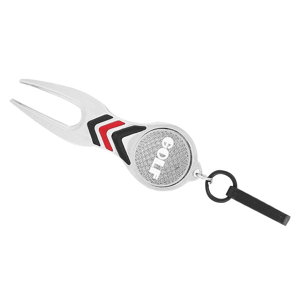 VGEBY Divot Tool, Riparazione Veloce Pitch Mark, Pitch Fork per Golfisti, Strumento Portatile per Campo da Golf, for Giocatori Amatoriali e Professionisti