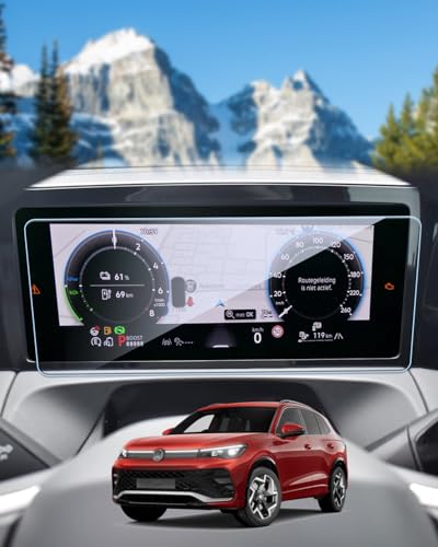 Verre trempé 9H VW Tiguan 2025 voyagez sans rayures sur l'écran cockpit 10.25