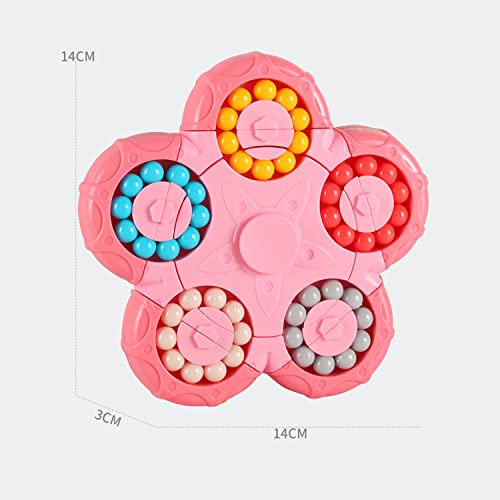 Magic Bean rotierender Würfel, Handspinner Puzzle Spielzeug, Erleichterung Sensorisches Gehirn -Training IQ Games Cube Finger Spielzeug,knobelspiele für Kinder ab 3 Jahren Zu Weihnachten