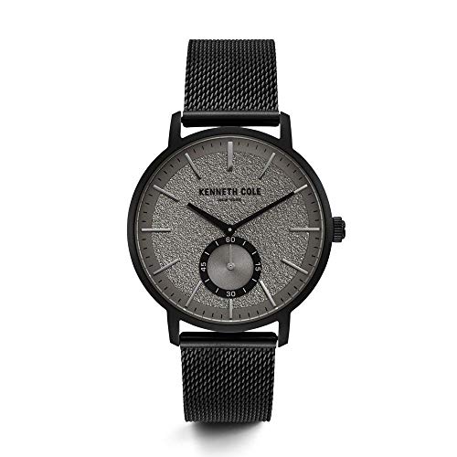 Kenneth Cole KC50055001 montre de luxe minimaliste au design épuré en acier brossé