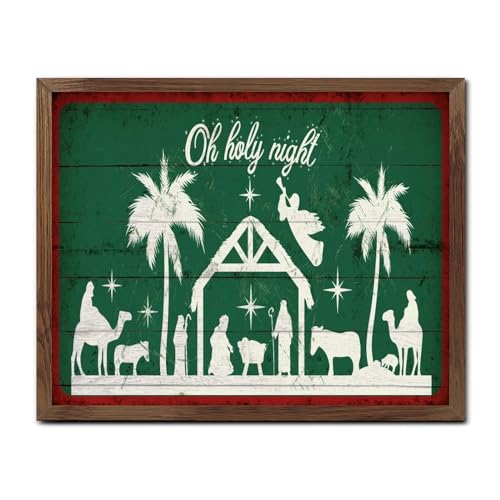 Plaque Positive en Bois de Noël pour Entrée Chaleureuse et Salon Convivial